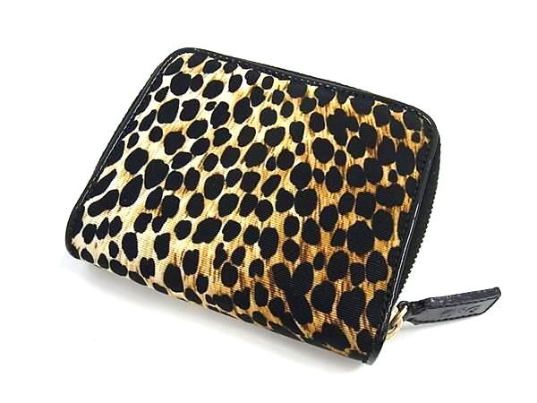 美品 Dolce&Gabbana ヒョウ柄 キャンバス×レザー 二つ折り 財布 imgrc0164478331.jpg