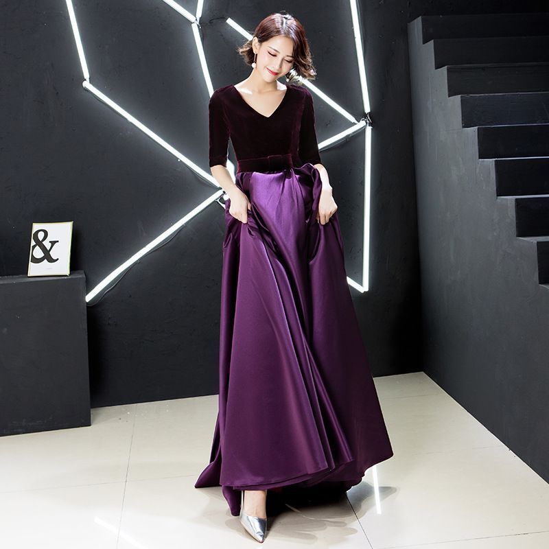 パーティードレス 結婚式 ワンピース ロングドレス 結婚式ドレス 袖あり ウエディングドレス ミモレ丈 体型カバー 大人 上品 お呼ばれ 結婚