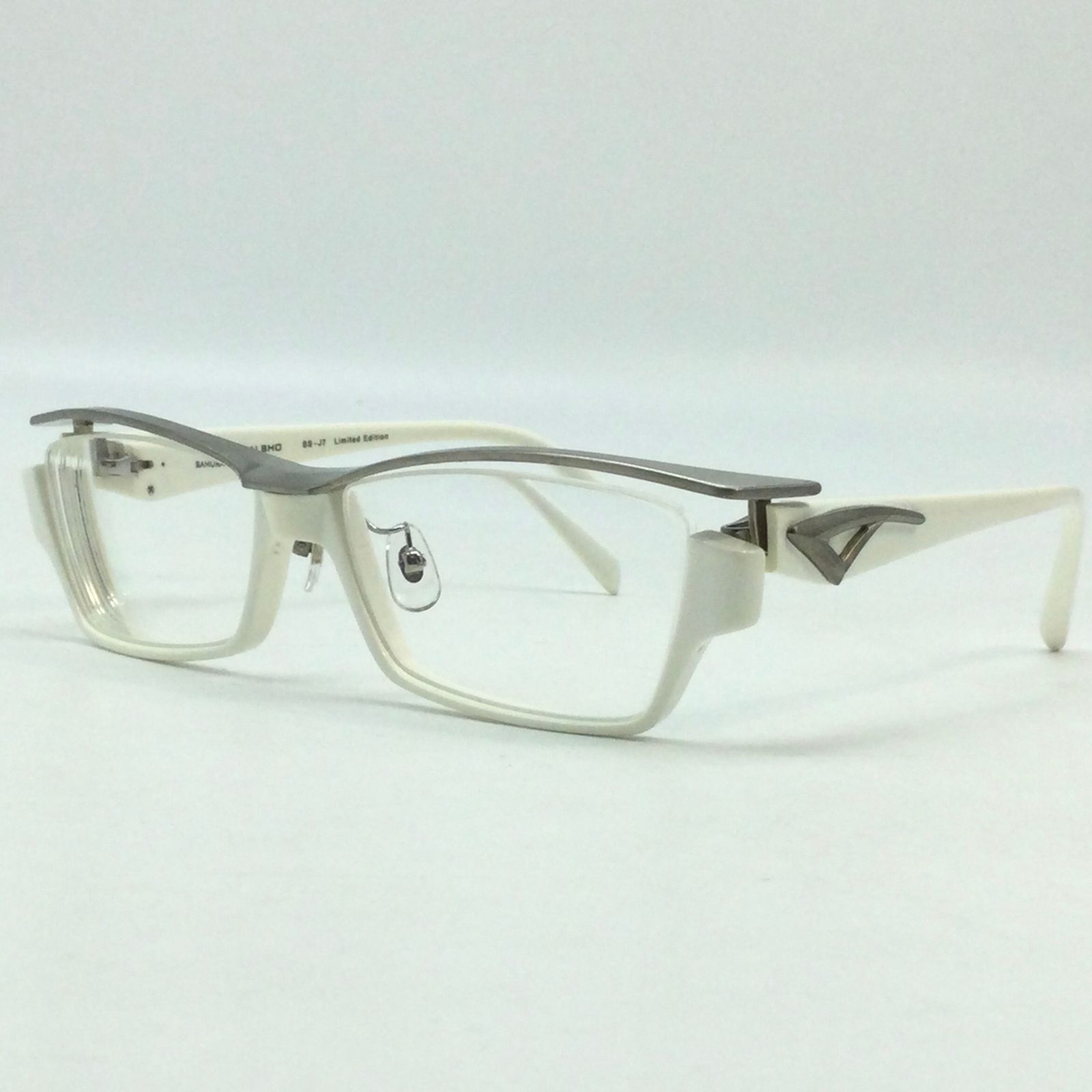 5083 【度入り】限定品 SAMURAI SHO SS-J7 メガネ ホワイト 眼鏡 初期 