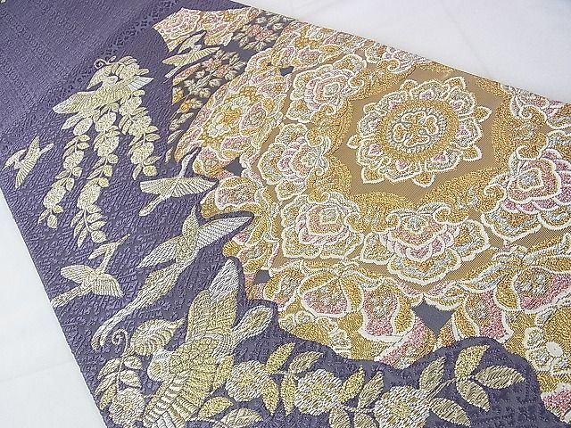 平和屋本店□極上 山口美術織物 皇室 伊勢神宮御用 西陣織 六通柄袋帯  