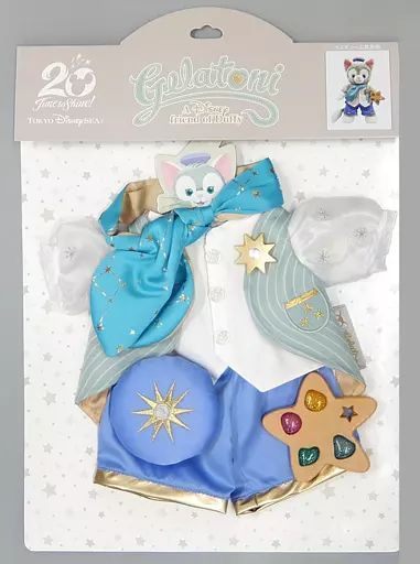 ぬいぐるみ　ジェラトーニ (タイム・トゥ・シャイン) コスチュームセット(ぬいぐるみ用衣装) 「Duffy and Friends-ダッフィー＆フレンズ- スターリードリームス」 東京ディズニーシー20周年記念 中古】ぬいぐるみ ジェラトーニ (タイム・トゥ・シャイン