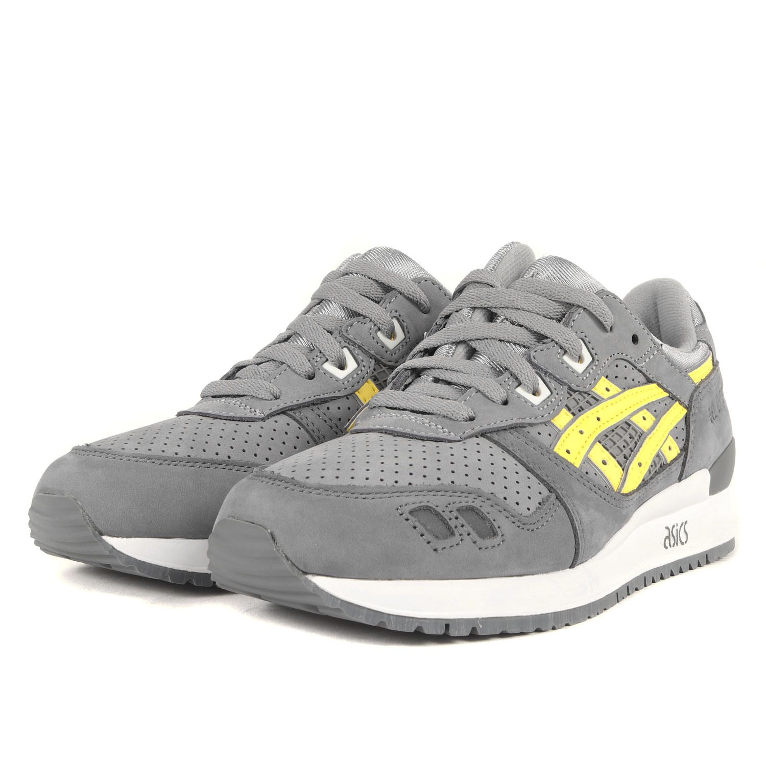 asics アシックス サイズ:25.0cm 23SS KITH Gel-Lyte III Remastered (1201A810-020) キス  ゲルライト3 リマスタード ローカット スニーカー ランニング グレー ブレージングイエロー US7 コラボ