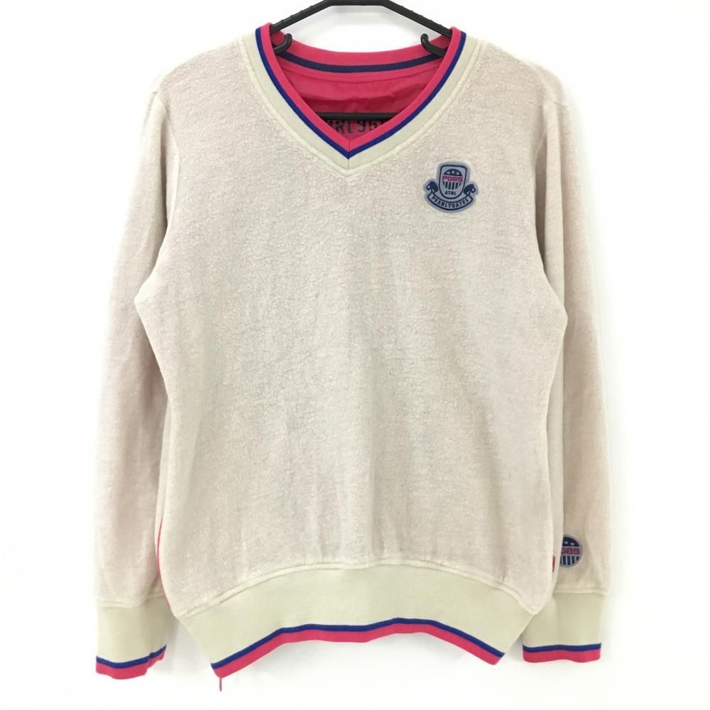 ☆特価☆【美品】パーリーゲイツ リバーシブルスニード ピンク×黒 地