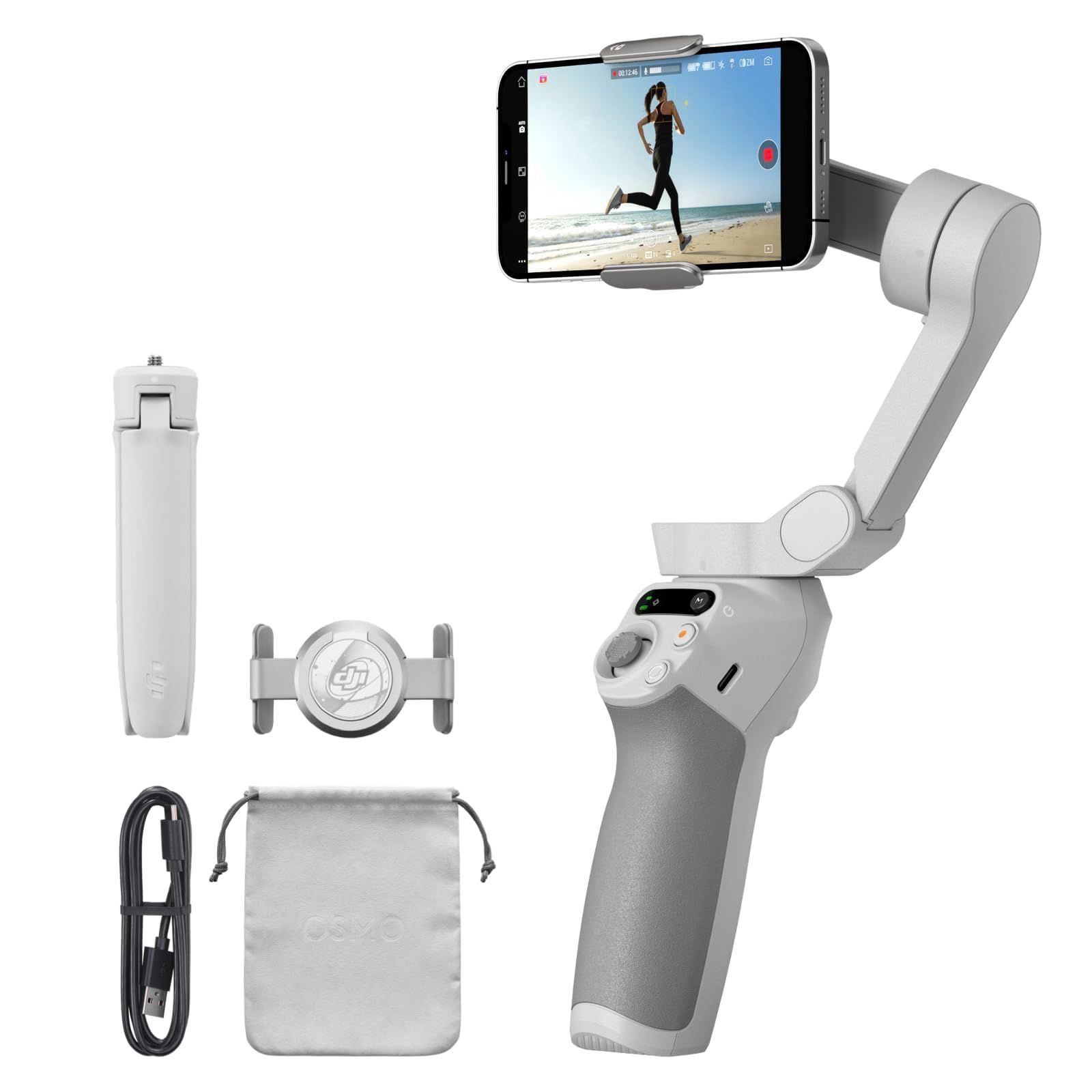 DJI スマートジンバル Osmo Mobile SE 3軸スマホジンバル ShotGuides機能搭載 Android-iPhone用ジンバル ActiveTrack 6.0搭載 Watchで遠隔操作 スマホ用ジンバル Vlogスタビライザー