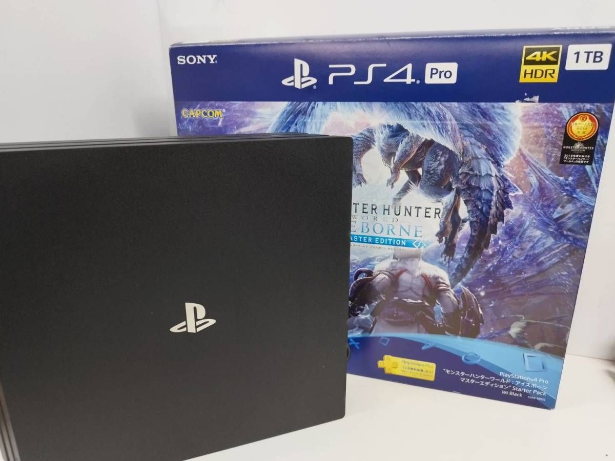 PS4 Pro 1TB モンスターハンターワールド CUHJ-10032 PS4 / PS4Proとソフトがセットになった｢