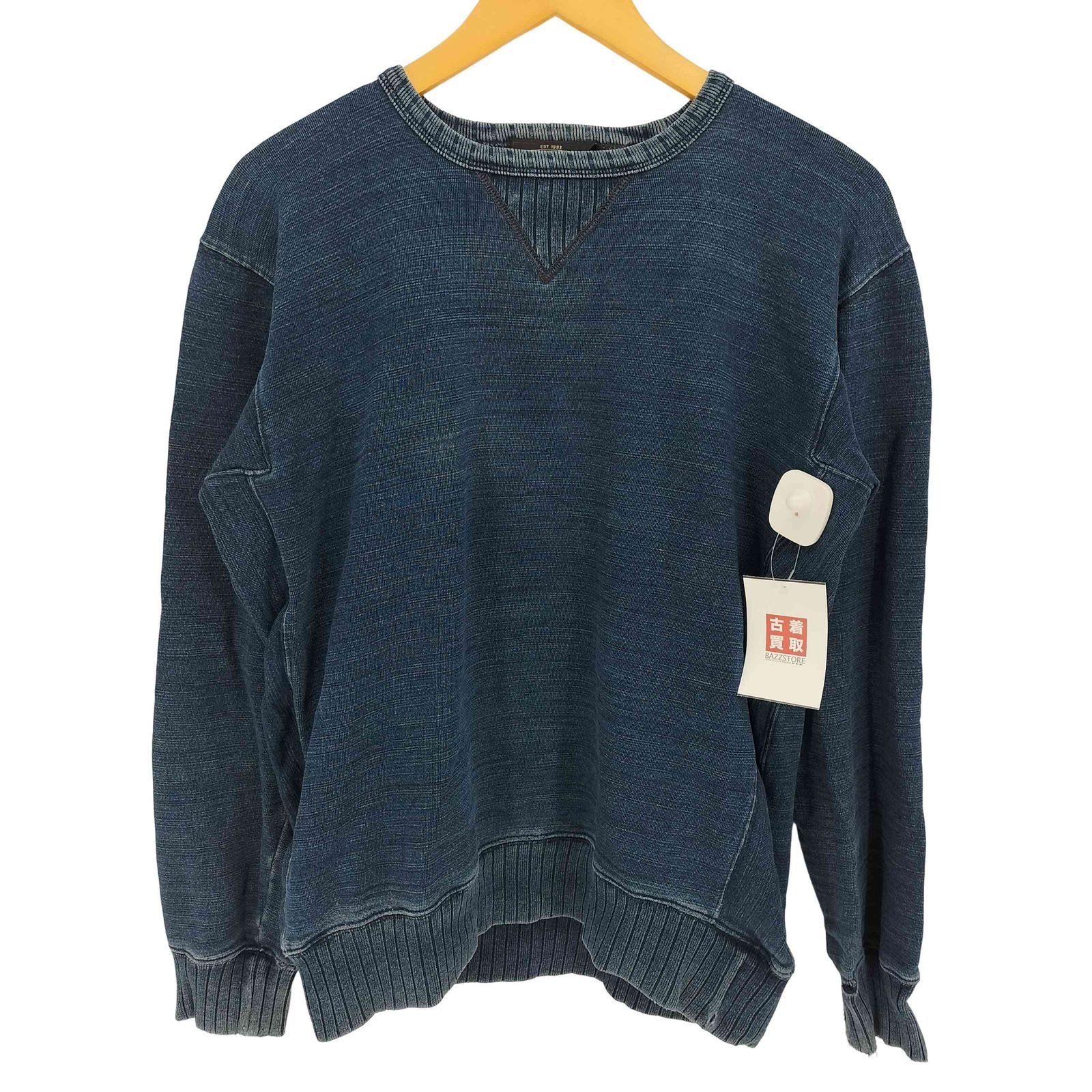 RRL 両V インディゴ ブラック スウェット ラルフローレン ダブルアールエル RRL 両V インディゴ ブラック スウェット ラルフローレン ダブル
