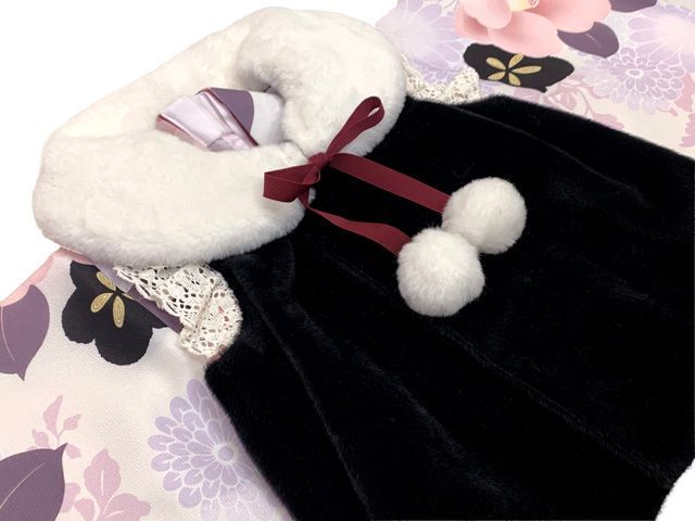 被布コート＆着物５点セット レトロモダンスタイル合繊