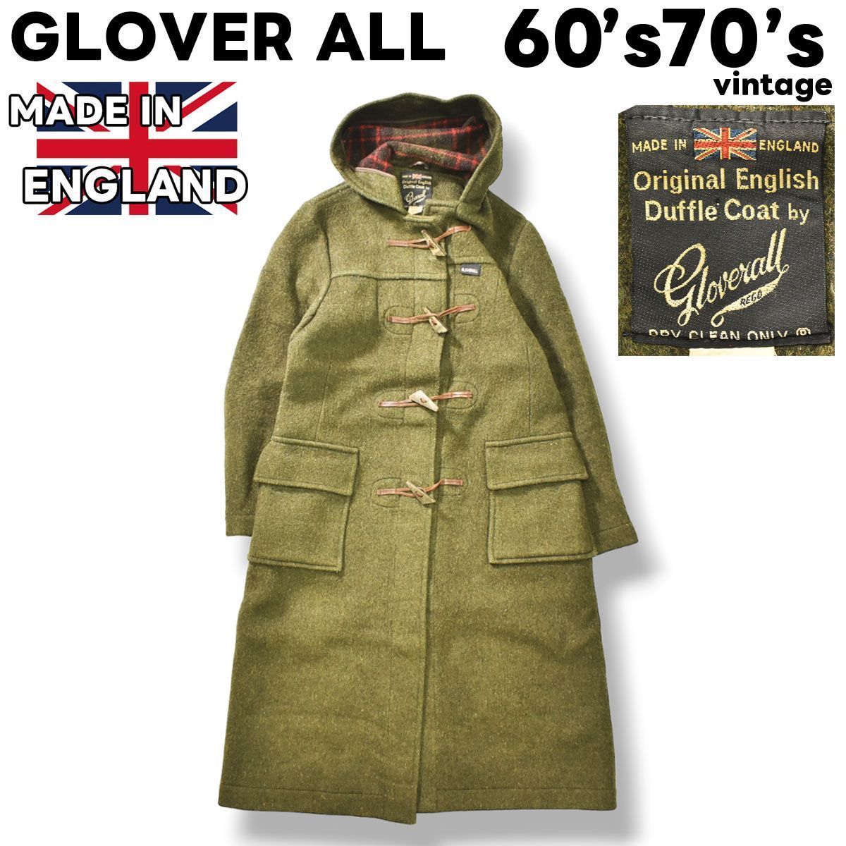 ブルックスブラザーズ ダッフルコート ウール 裏地チェック