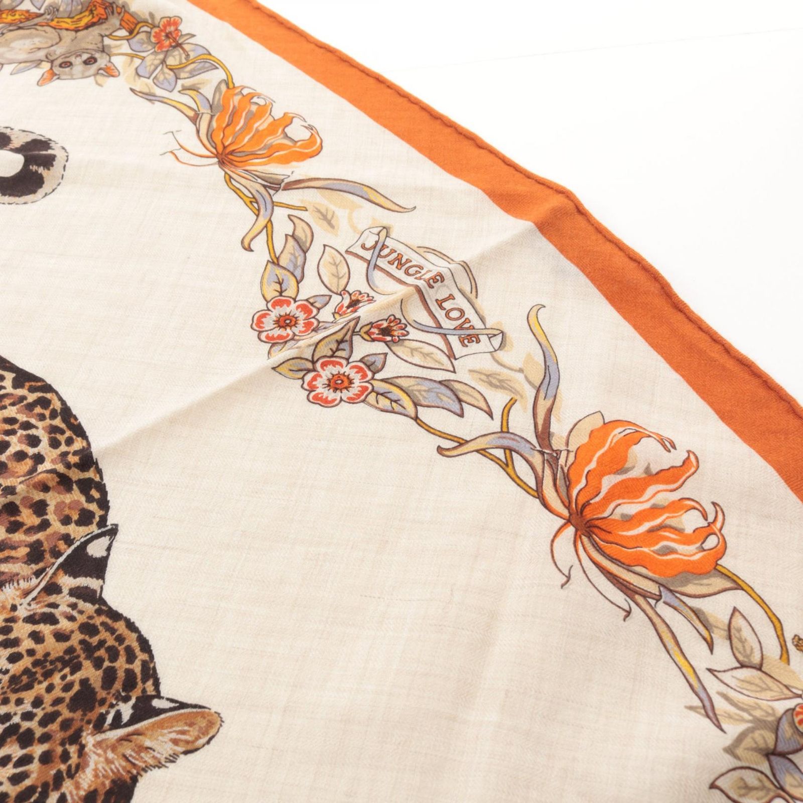 エルメス HERMES スカーフ トライアングルジェアン JUNGLE LOVE