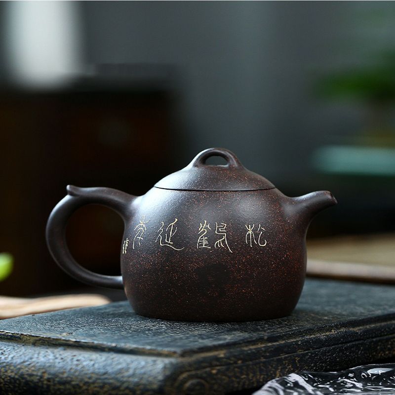 中国茶器 宜興茶壷 宜興紫砂茶壷 輪竹壷 陶印在 急須 中国古玩 中国茶器 宜興茶壷 宜興紫砂茶壷 輪竹壷 陶印在 急須 中国古玩