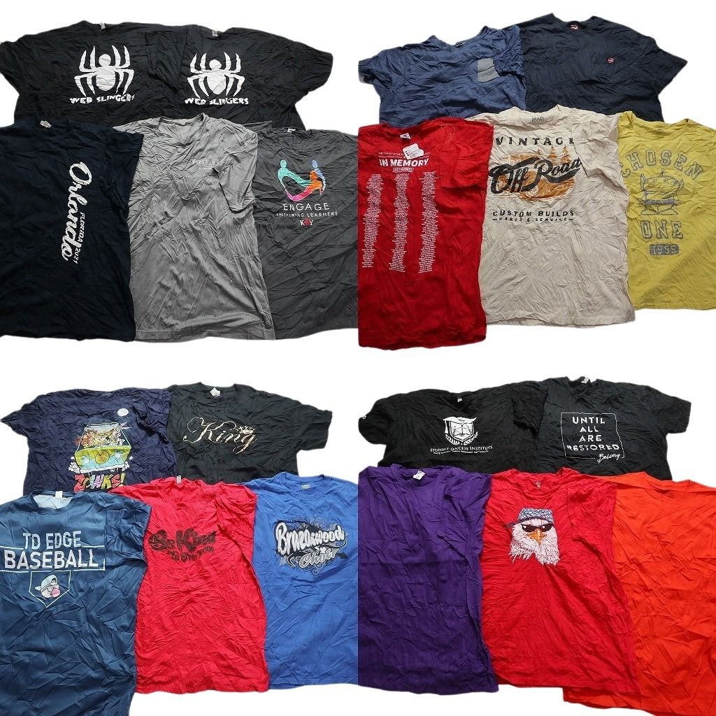 古着卸 mix プリント 半袖Tシャツ 20枚セット メンズ 3XL キャラクター ルーニーチューンズ 英文字 古着 NA0758