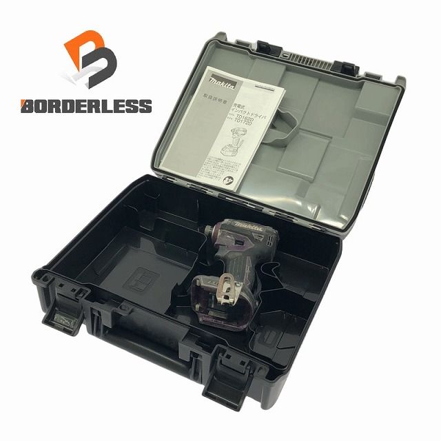 ☆比較的綺麗☆ ケースオマケ♪ makita マキタ 18V 充電式インパクトドライバ TD172D 紫 本体＋取扱説明書付 電動工具 大工道具 105658