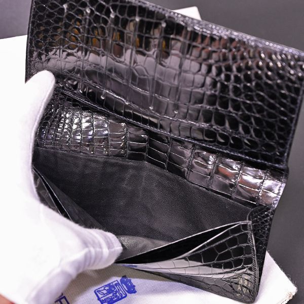 希少 MORABITO モラビト クロコダイル 無双 長財布 エキゾチック