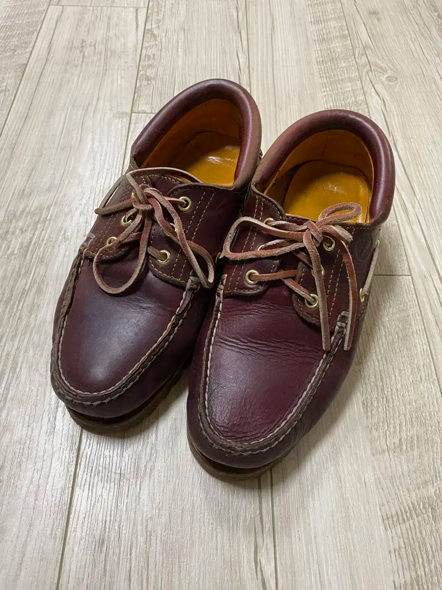 Timberland ティンバーランド 3アイ ボートシューズ バーガンディ 260