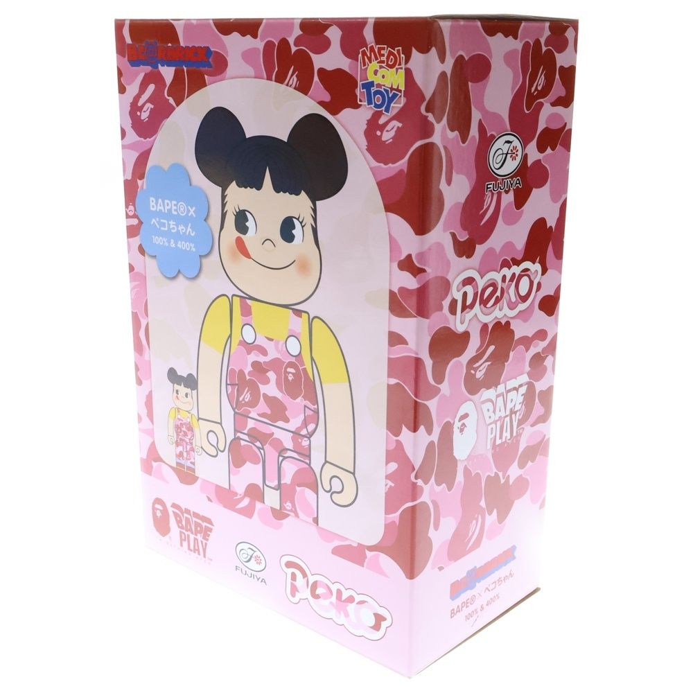 MEDICOM TOY - MEDICOM TOY メディコムトイ BE＠RBRICK×A BATHING APE ペコちゃん&amp;ポコちゃん ベアブリック アベイシングエイプ 100%&amp;400% 人形 フィギュア BAPE®︎ × FUJIYA ペコちゃん × BE@RBRICK | bape.com