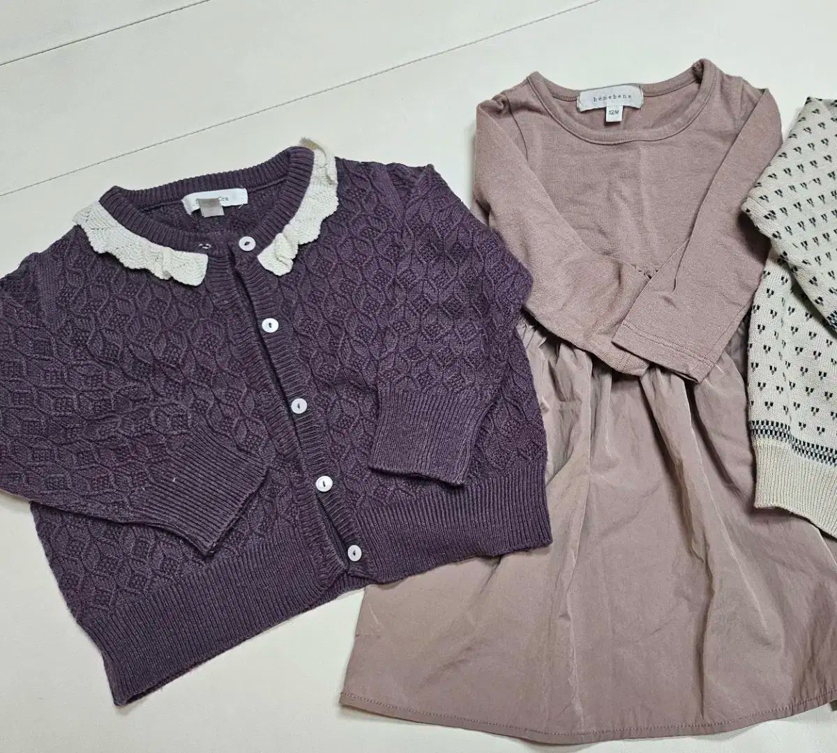 ベネベネ ワンピース 12m シュシュアンクラ カーディガン 18m