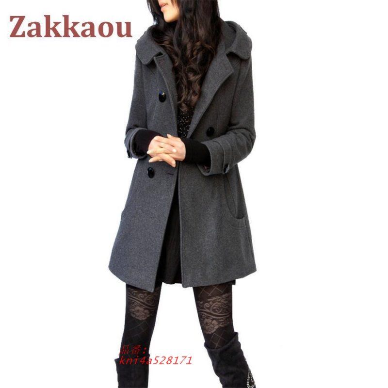 フード付 ミディアム丈