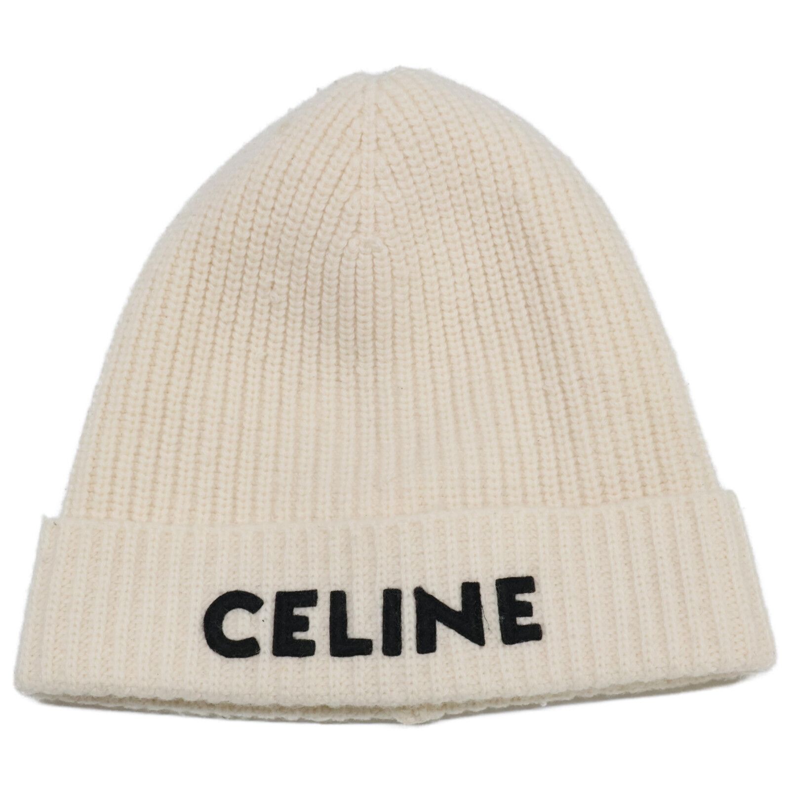 CELINE セリーヌ 【即決/国内正規】2A25R535Q ロゴ ウール ニット帽