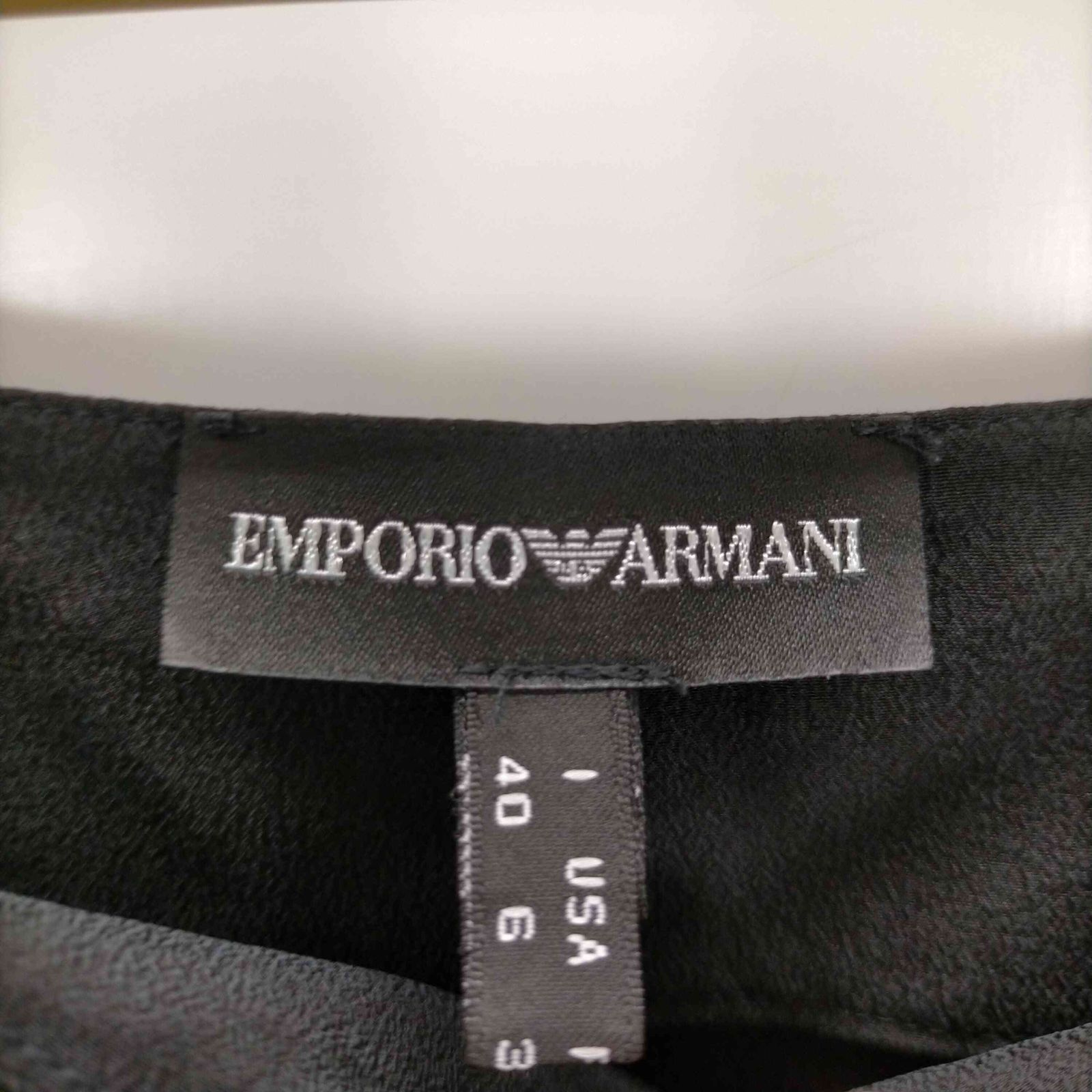 エンポリオアルマーニ　ワンピース　シルク　レーヨン　ベロア　ベルベット　フリル EMPORIO ARMANI(エンポリオアルマーニ) シルクドレス (EMPORIO