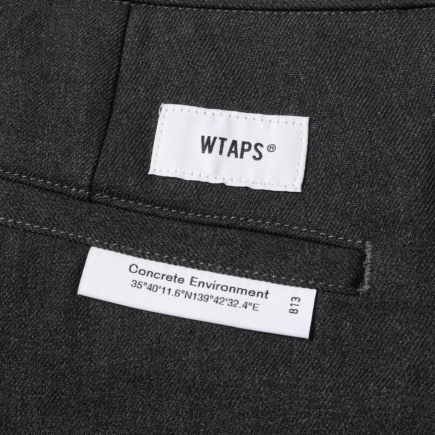 新品 WTAPS ダブルタップス パンツ サイズ:M 23SS ストレッチ ポリエステルツイル ワイドパンツ CREASE DL TROUSERS  チャコール ボトムス ズボン【メンズ】 - メルカリ