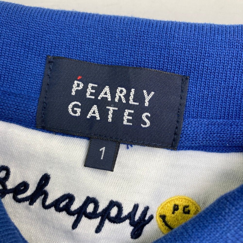 サイズ：1 PEARLY GATES パーリーゲイツ 半袖ポロシャツ ブルー系
