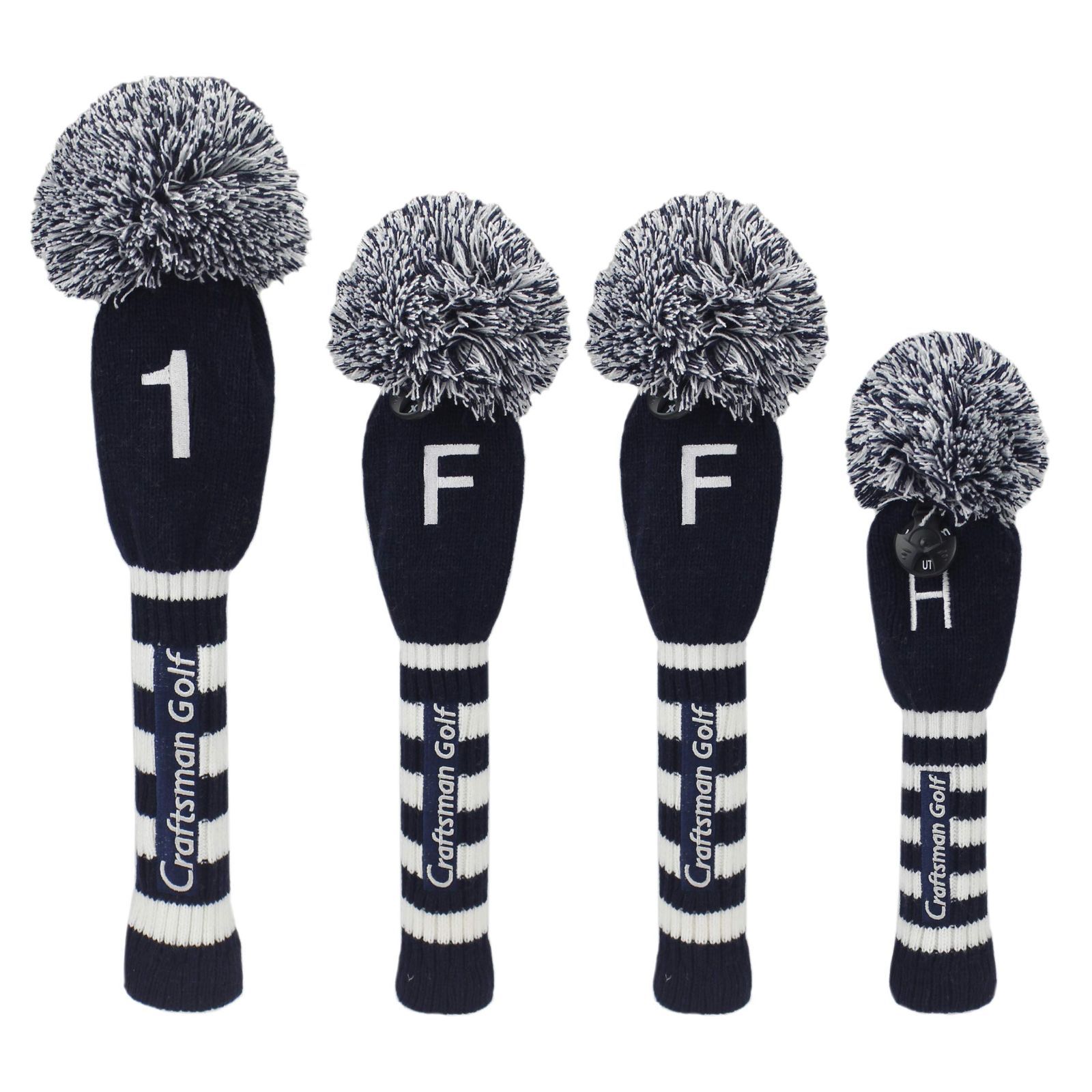 Color:ブルー ホワイト Craftsman(クラフトマン) ゴルフヘッドカバー 4