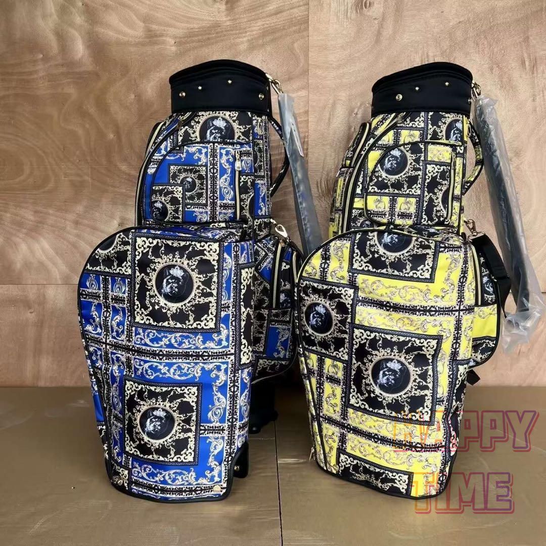 EDWIN エドウィン 028 ブラック迷彩カモフラ柄スタンドキャディバッグ