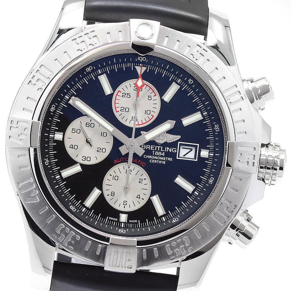 ブライトリング BREITLING A13371 スーパーアベンジャーⅡ デイト クロノグラフ 自動巻き メンズ 保証書付き_893499