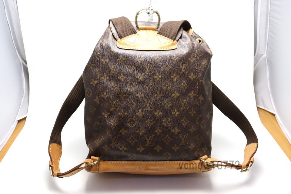 希少美中古□LOUIS VUITTON モノグラム モンスリGM レザー