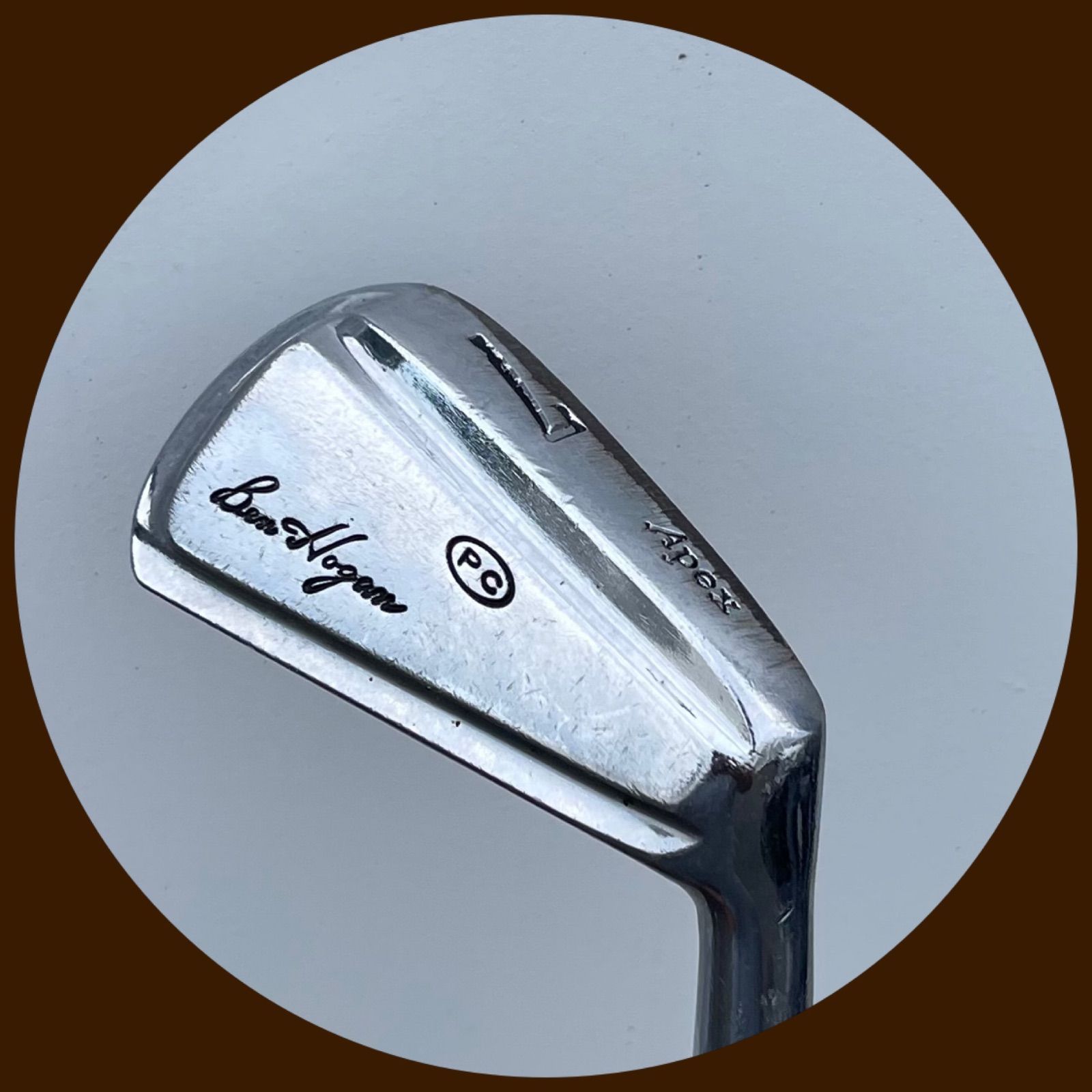 57-1910-7 再入荷 送料込み アイアンセット BEN HOGAN APEX PC 名器 APEXスチールシャフト フレックス不明 操作性が良く打感最高のアイアン 名器です 3〜9 E 8本セット