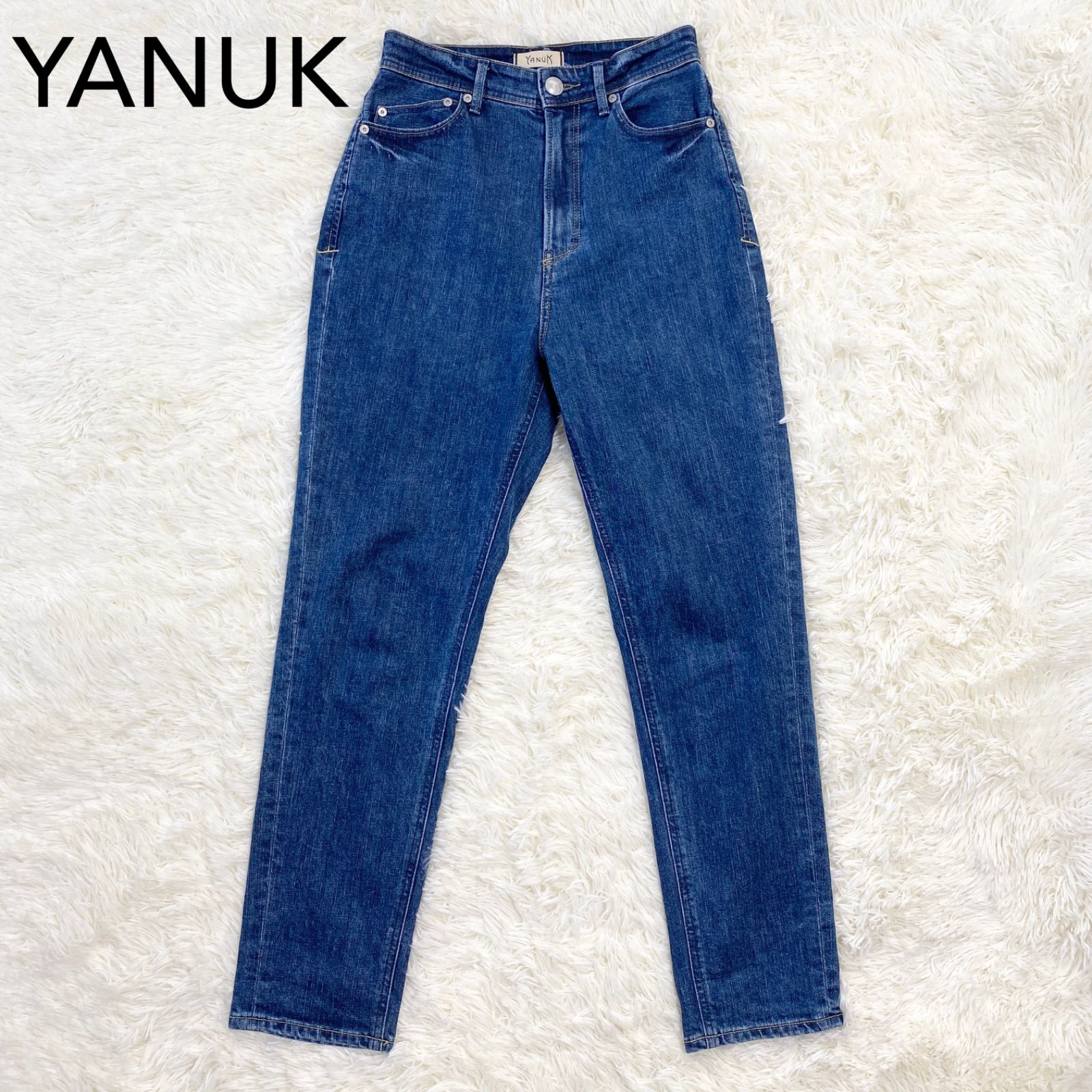 美品✨【YANUK】ヤヌーク ボーイズテーパード デニムパンツ ANN ハイ 