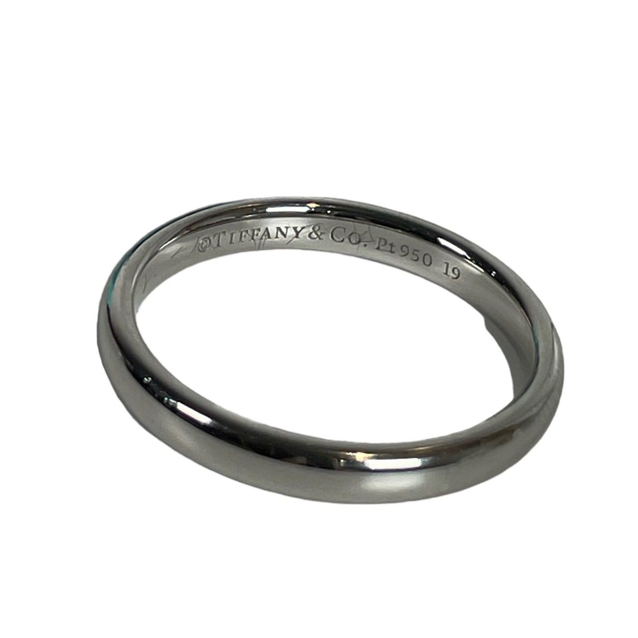 中古品】TIFFANY&CO. ティファニー ペアリング プラチナ PT950 