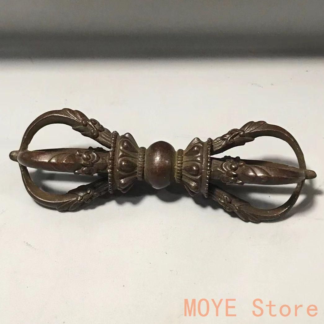 銅製 法器 金剛杵 密教護身法器 銅器掛墜 工芸品 置物zw0829