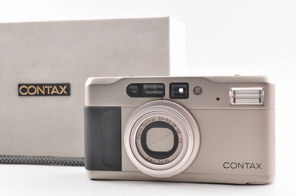 コンタックス Contax TVS II シルバー コンパクトフィルムカメラ Carl Zeiss Vario-Sonnar T レンズ搭載*
