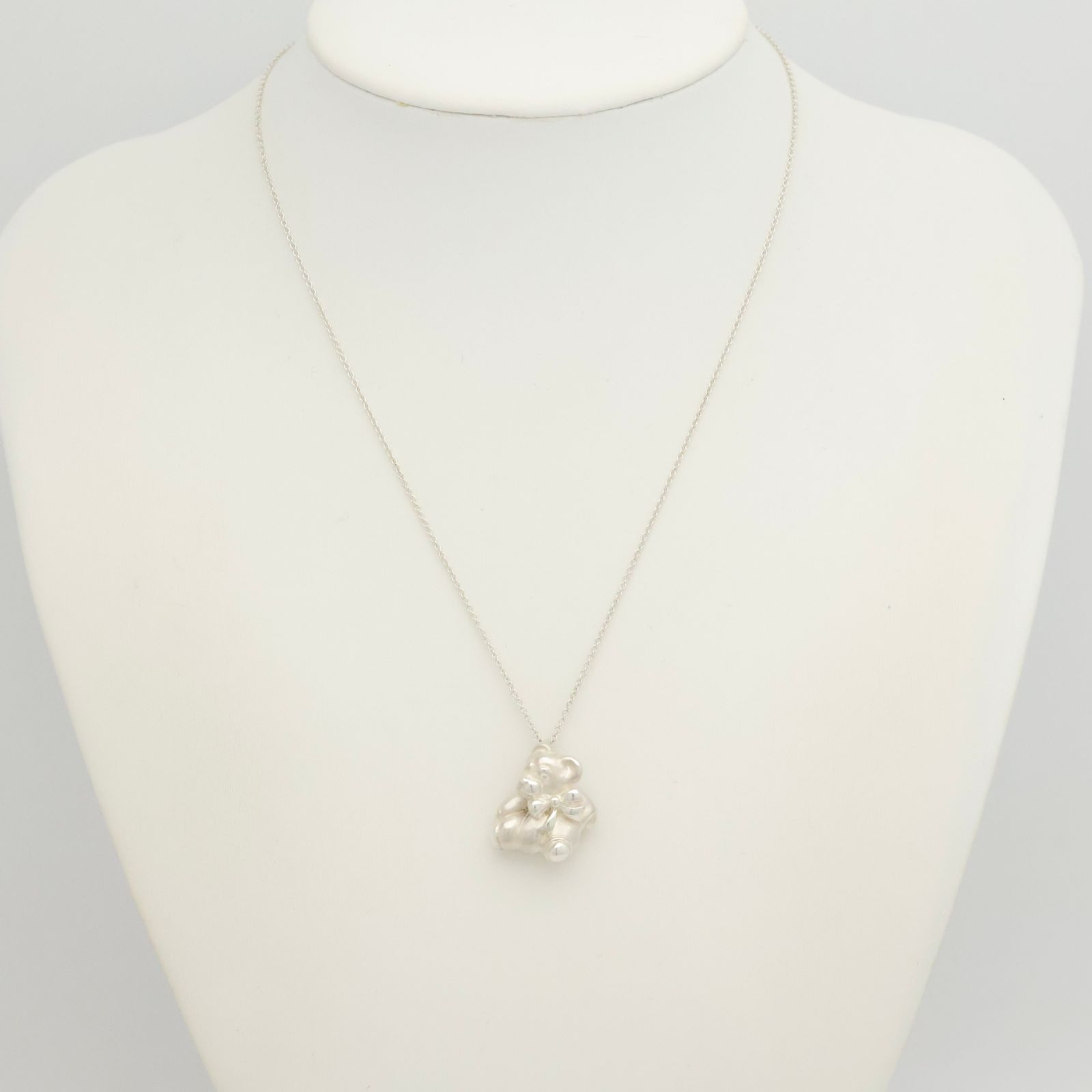 ティファニークマテディベアネックレストップAG925 美品】ティファニー TIFFANY&Co. くま テディベア ネックレス