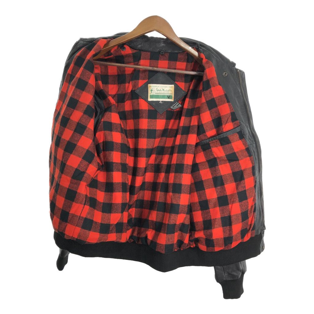 Gander Mountain A-2 フライトジャケット レザージャケット ブラック  