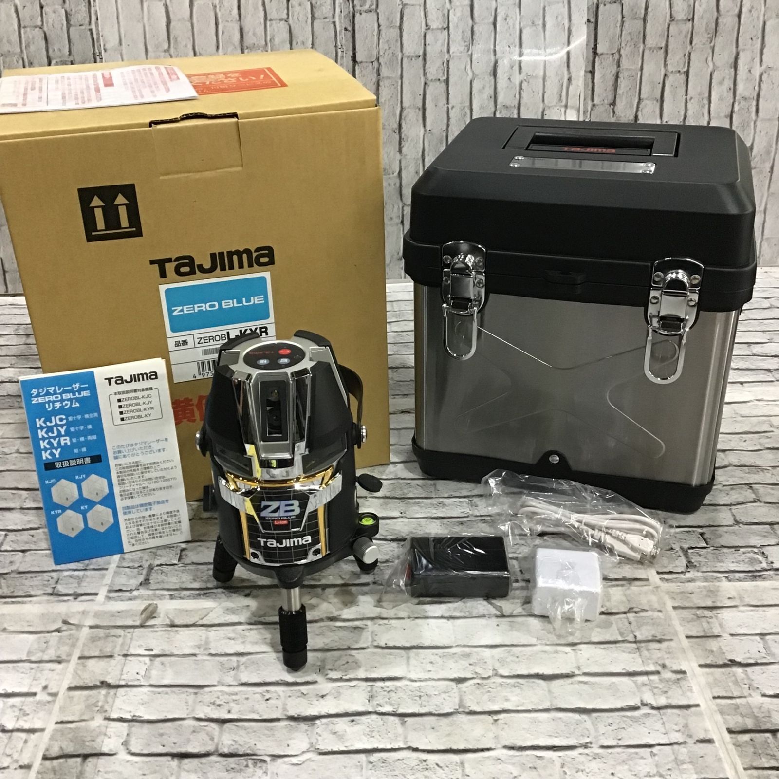 〇TJMデザイン レーザー墨出し器 ゼロブルー リチウム KYR ZEROBL-KYR 矩・横・両縦【川口店】