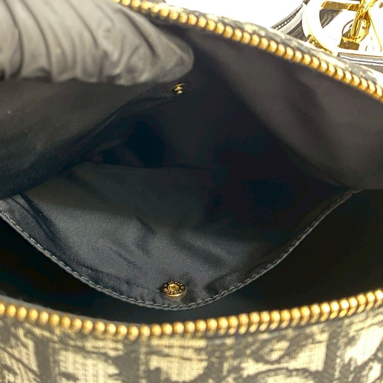 Dior トロッター パテント ミニハンドバッグ ブラック ヴィンテージ Christian Dior トロッター ミニ ハンドバッグ ブラック