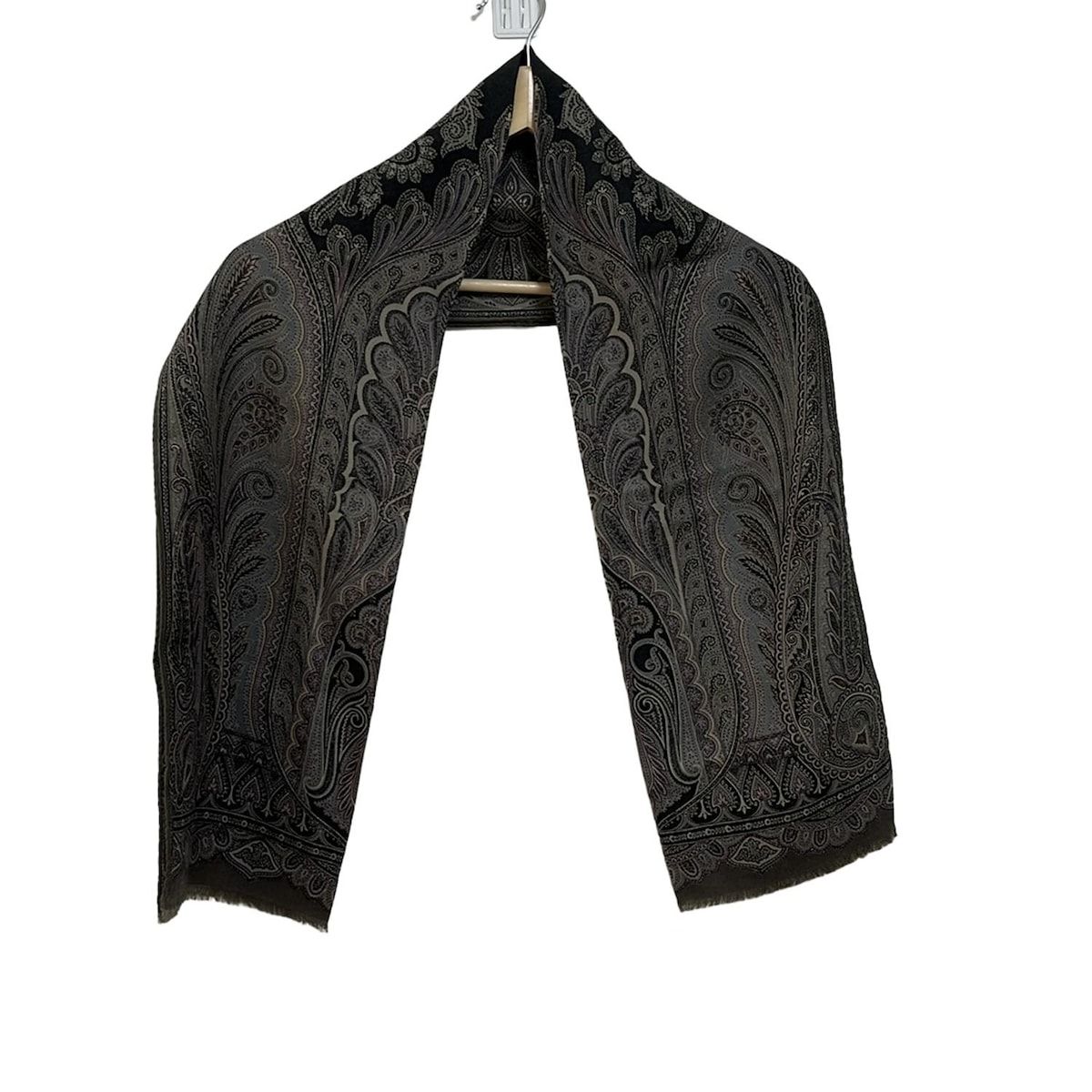 ETRO(エトロ) ストール(ショール)美品 - グレーベージュ×ダーク  