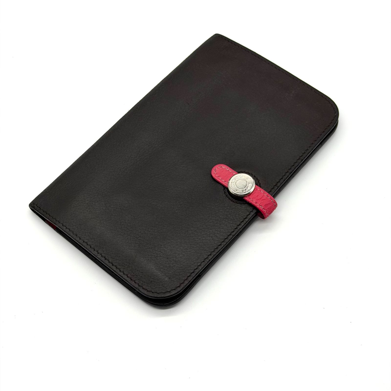 エルメス ドゴンデュオ バイカラー HERMES 二つ折り財布 ダーク  