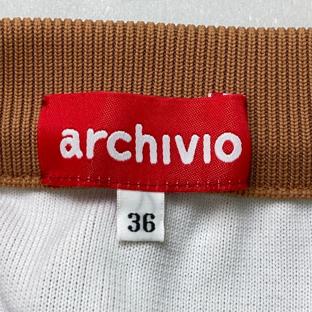 サイズ：36 ARCHIVIO アルチビオ ニットスカート ブラック系