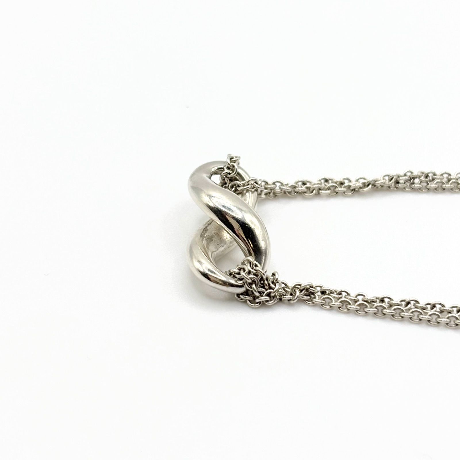 TIFFANY ティファニー インフィニティ ダブルチェーンネックレス