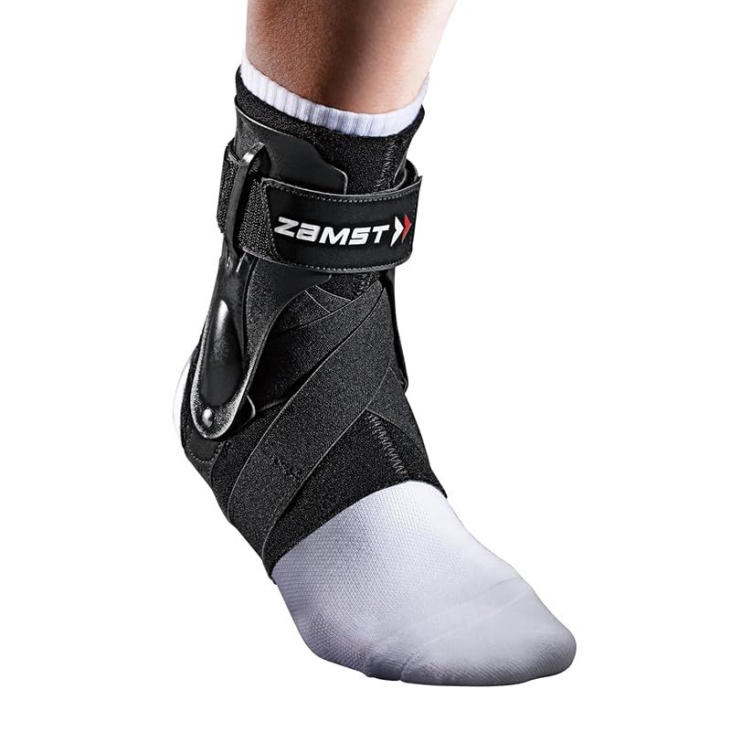 ザムスト(ZAMST) 足首サポーター A2-DX スポーツ全般 バスケ バレー テニス 足関節 固定 内反 外反 LLサイズ 右足用 ブラック 0