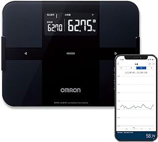 オムロン 体重 体組成計 カラダスキャン スマホアプリ|OMRON connect対応 ブラック HBF-255T-BK