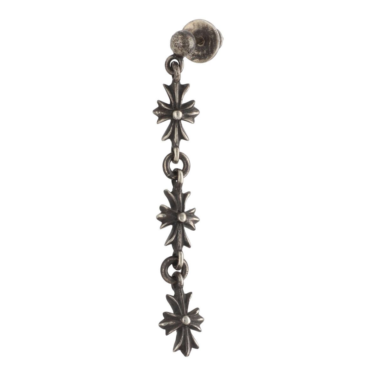 CHROME HEARTS クロムハーツ タイニーE CHプラス 3ドロップピアス SV925 シルバー 3連 クロス イヤリング 24027188 RS
