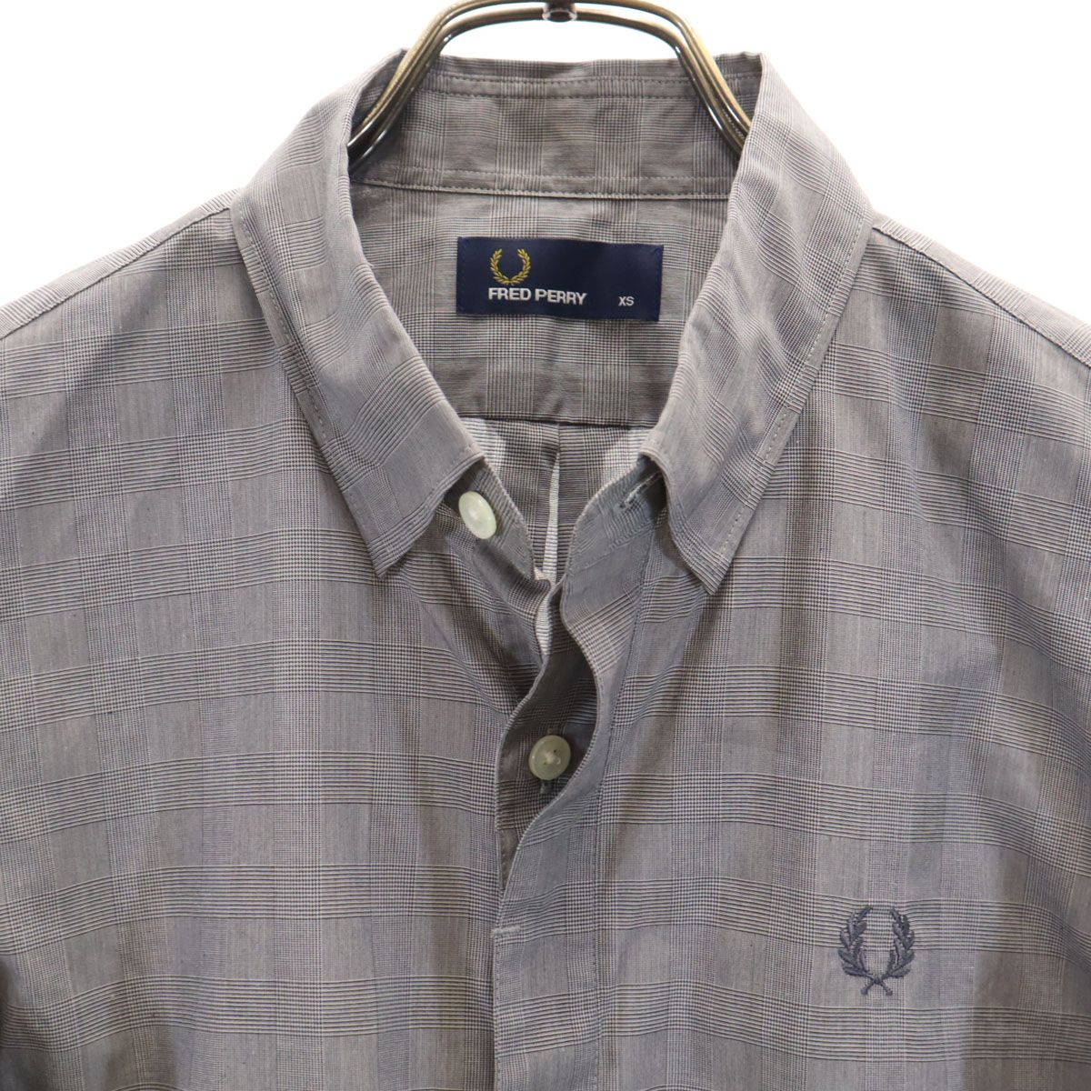 FRED PERRY フレッドペリー チェック柄 長袖 隠し ボタンダウン