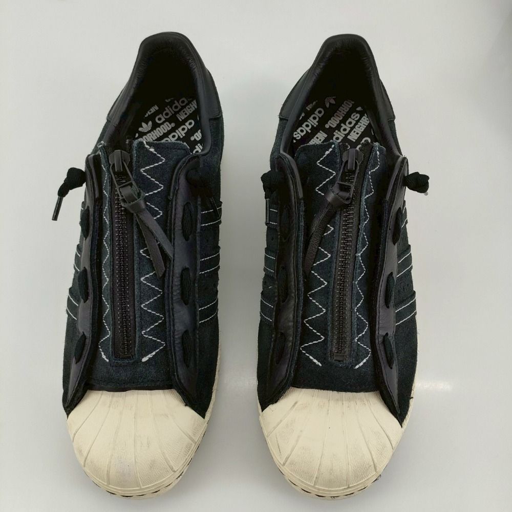 靴 Guan Guoan Star Blue Silver Skeleton Zipper Sneakers Size 7.5