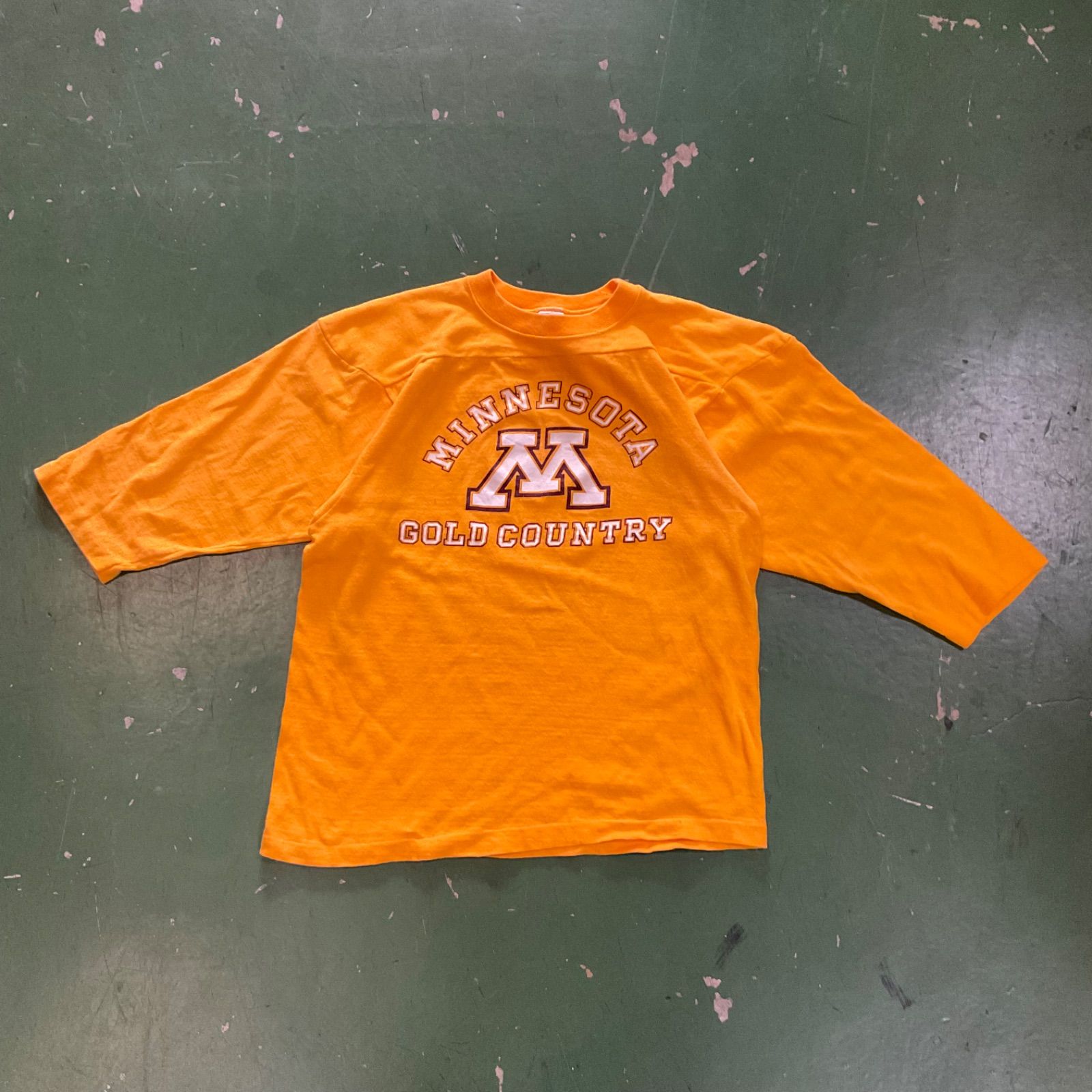 90s Champion MINNESOTA カレッジTシャツ 7分袖