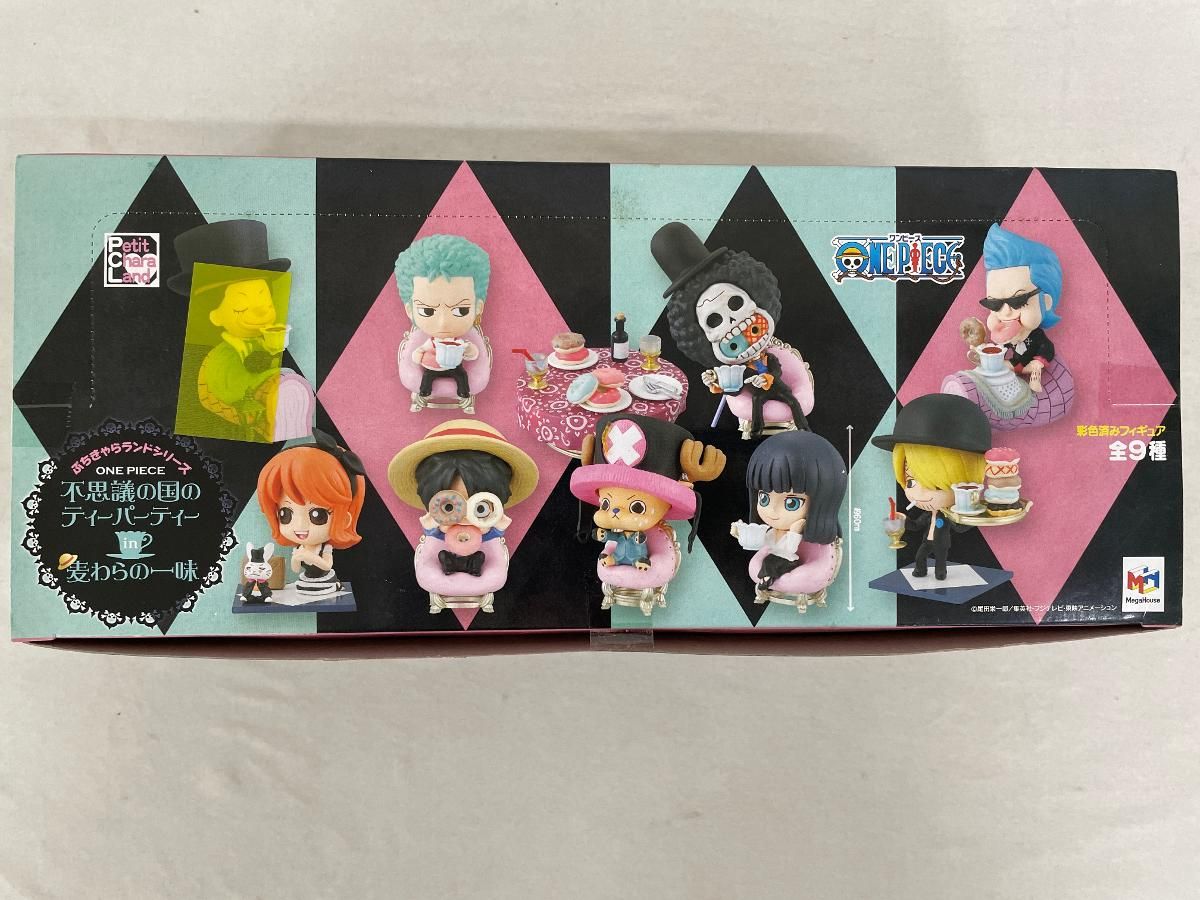 全9種セット ぷちきゃらランドシリーズ ワンピース 不思議の国のティーパーティin麦わらの一味