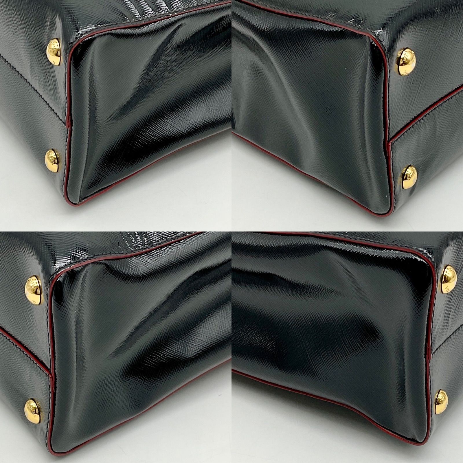 PRADA プラダ サフィアーノ 2WAY トートバッグ レディース エナメル 